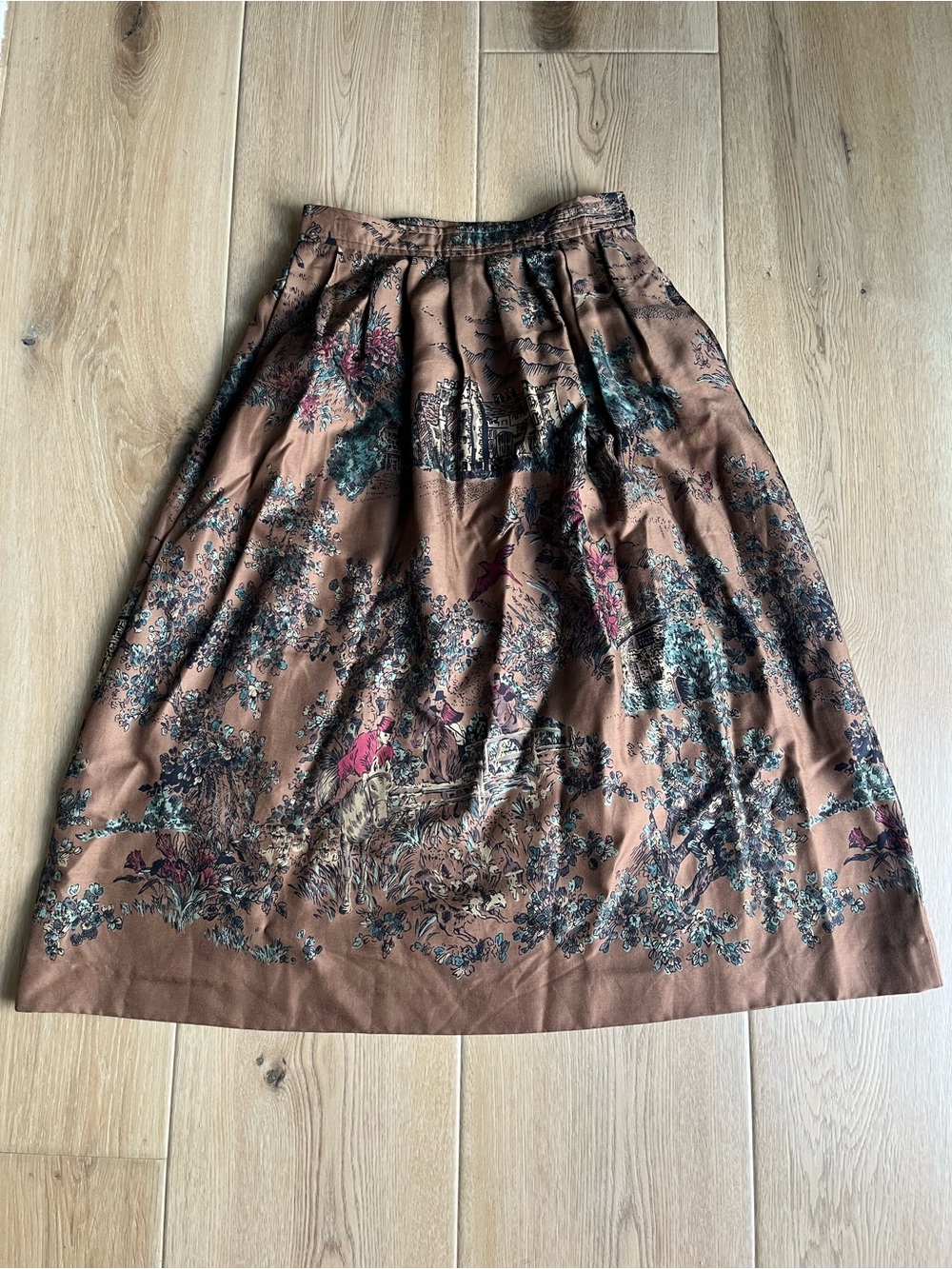 Vintage Charter Club petites size 2 printed skirt
